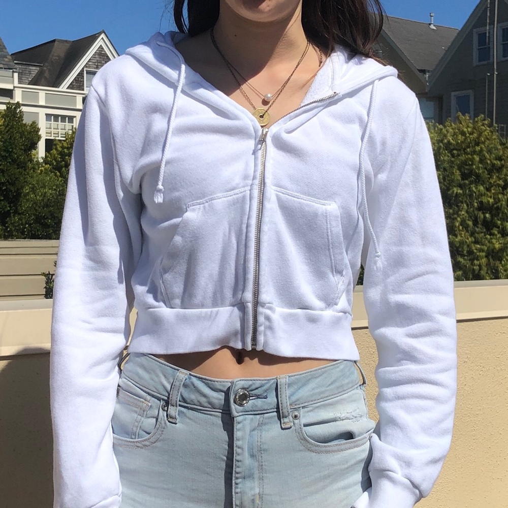 Brandy Melville crystal hoodie